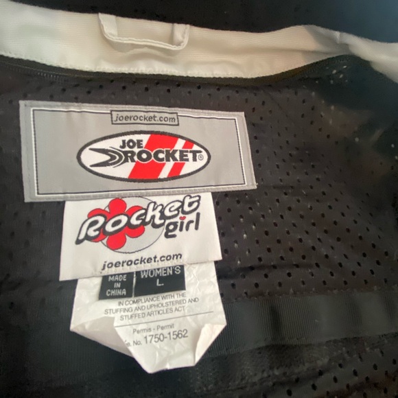 Joe Rocket Rocket Girl Women's Gray Padded Full Zip Motorcycle Jacket Size L - Picture 4 of 12